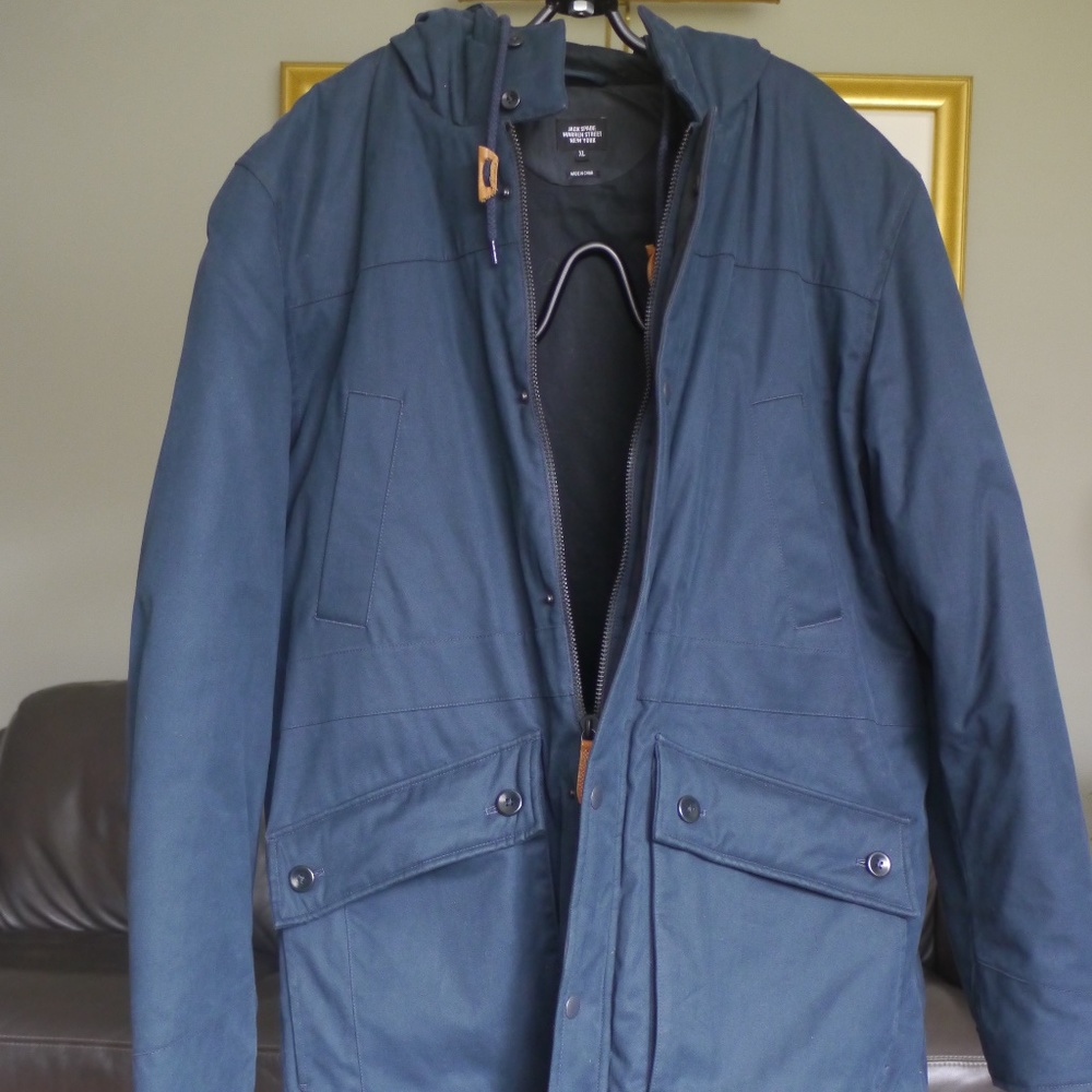 Jack Spade XL insulated parka style coat with hood